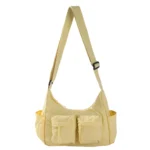 Small Batch Customization Women's High-end Waterproof  Nylon Messenger Bag Casual and Versatile Outer Pocket Shoulder Bag